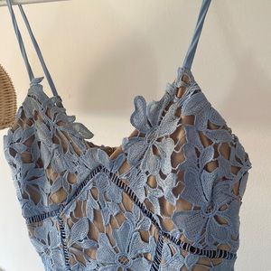 Love Ady Blue Lace midi dress